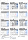 Kalender 2006 mit Ferien und Feiertagen Türkei