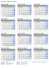 Kalender 2006 mit Ferien und Feiertagen Tunesien