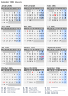 Kalender 2006 mit Ferien und Feiertagen Ungarn