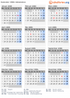 Kalender 2006 mit Ferien und Feiertagen Usbekistan