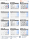 Kalender 2007 mit Ferien und Feiertagen Ägypten