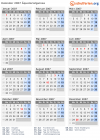 Kalender 2007 mit Ferien und Feiertagen Äquatorialguinea