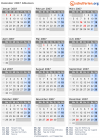 Kalender 2007 mit Ferien und Feiertagen Albanien