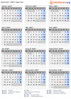 Kalender 2007 mit Ferien und Feiertagen Algerien