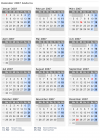Kalender 2007 mit Ferien und Feiertagen Andorra