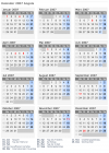Kalender 2007 mit Ferien und Feiertagen Angola