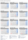 Kalender 2007 mit Ferien und Feiertagen Argentinien