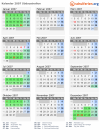 Kalender 2007 mit Ferien und Feiertagen Südaustralien