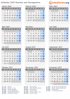 Kalender 2007 mit Ferien und Feiertagen Bosnien und Herzegowina