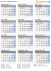 Kalender 2007 mit Ferien und Feiertagen Botsuana