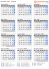 Kalender 2007 mit Ferien und Feiertagen Burundi