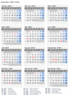Kalender 2007 mit Ferien und Feiertagen Chile