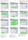 Kalender 2007 mit Ferien und Feiertagen Bayern
