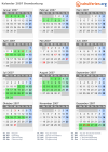 Kalender 2007 mit Ferien und Feiertagen Brandenburg