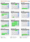 Kalender 2007 mit Ferien und Feiertagen Bremen