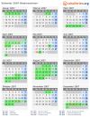 Kalender 2007 mit Ferien und Feiertagen Niedersachsen