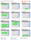 Kalender 2007 mit Ferien und Feiertagen Rheinland-Pfalz