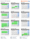 Kalender 2007 mit Ferien und Feiertagen Saarland