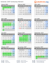 Kalender 2007 mit Ferien und Feiertagen Schleswig-Holstein