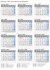 Kalender 2007 mit Ferien und Feiertagen Dominikanische Republik