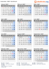 Kalender 2007 mit Ferien und Feiertagen Dschibuti