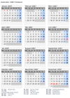 Kalender 2007 mit Ferien und Feiertagen Estland