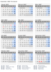 Kalender 2007 mit Ferien und Feiertagen Finnland
