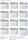 Kalender 2007 mit Ferien und Feiertagen Georgien