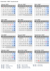 Kalender 2007 mit Ferien und Feiertagen Guatemala