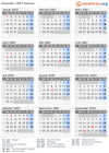 Kalender 2007 mit Ferien und Feiertagen Guinea