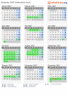 Kalender 2007 mit Ferien und Feiertagen Gelderland (süd)