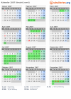 Kalender 2007 mit Ferien und Feiertagen Utrecht (nord)
