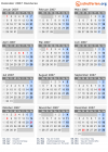 Kalender 2007 mit Ferien und Feiertagen Honduras