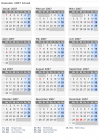 Kalender 2007 mit Ferien und Feiertagen Irland