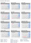 Kalender 2007 mit Ferien und Feiertagen Island