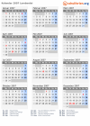 Kalender 2007 mit Ferien und Feiertagen Lombardei