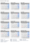 Kalender 2007 mit Ferien und Feiertagen Japan