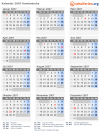 Kalender 2007 mit Ferien und Feiertagen Kambodscha