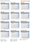 Kalender 2007 mit Ferien und Feiertagen Kamerun
