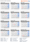 Kalender 2007 mit Ferien und Feiertagen Kolumbien