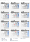 Kalender 2007 mit Ferien und Feiertagen Kongo, Rep.