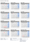 Kalender 2007 mit Ferien und Feiertagen Kuba