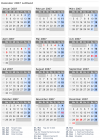 Kalender 2007 mit Ferien und Feiertagen Lettland