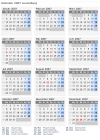 Kalender 2007 mit Ferien und Feiertagen Luxemburg