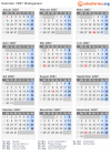 Kalender 2007 mit Ferien und Feiertagen Madagaskar