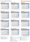 Kalender 2007 mit Ferien und Feiertagen Nordmazedonien