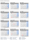 Kalender 2007 mit Ferien und Feiertagen Monaco