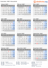 Kalender 2007 mit Ferien und Feiertagen Mosambik