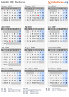 Kalender 2007 mit Ferien und Feiertagen Nordkorea