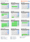 Kalender 2007 mit Ferien und Feiertagen Tirol